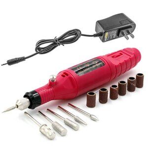 Portable Electric Nail Drill Set Pen Sander Polish Machine Acrylic Gel Filer Kit